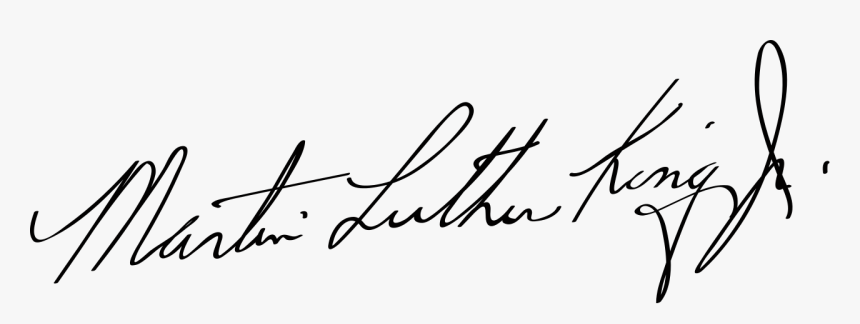 Firma De Martin Luther King, HD Png Download, Free Download