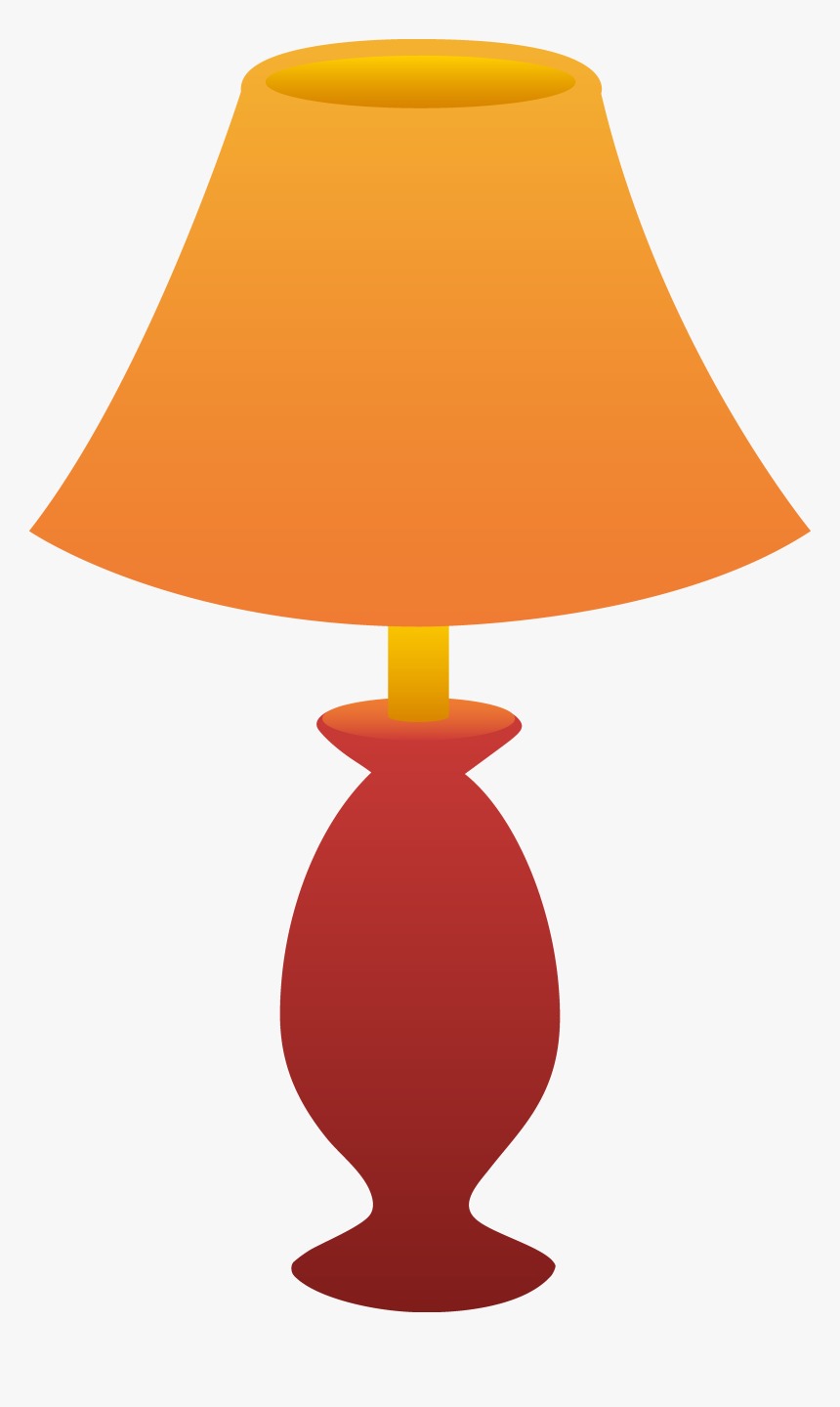 Red Table Lamp - Lamps Clipart, HD Png Download, Free Download