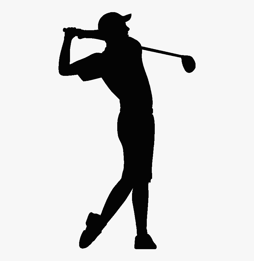 Silhouette Of Golfer At - Golf Player Silhouette Png, Transparent Png ...
