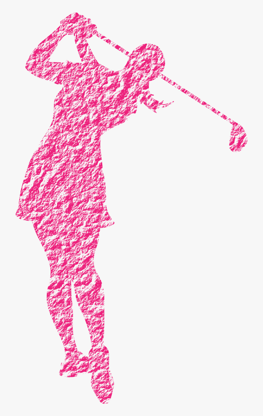 Female Golfer Posing Golf Swing - Female Golfer Clipart Png, Transparent Png, Free Download