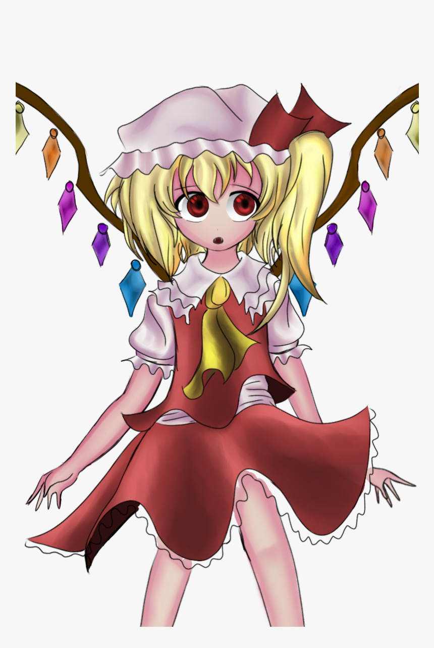 Flandre Scarlet - Touhou - Cartoon, HD Png Download, Free Download