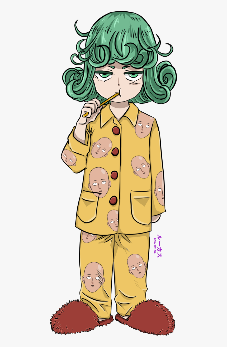 Tatsumaki In Pajamas - Cartoon, HD Png Download, Free Download