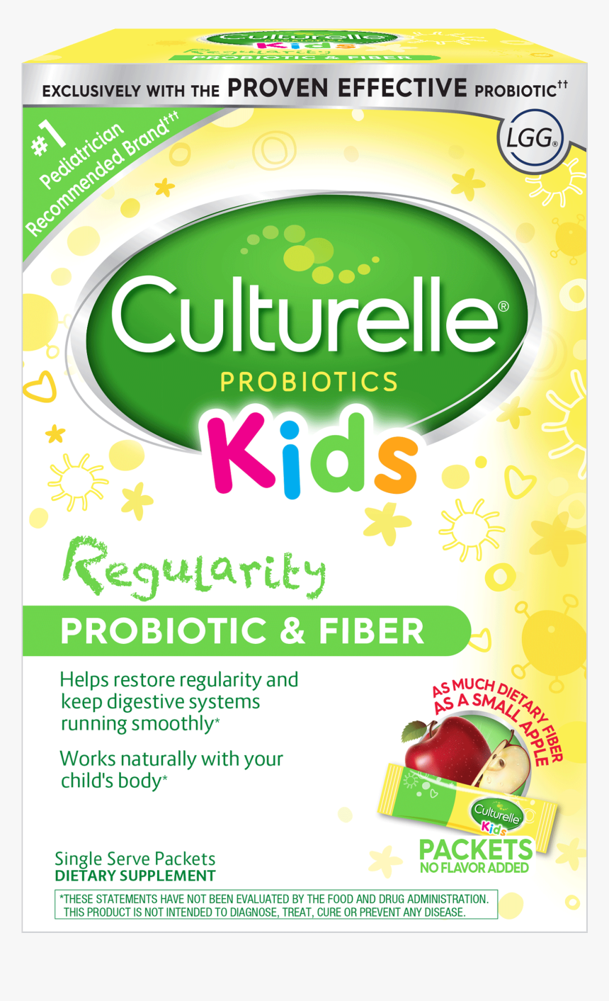 Culturelle® Probiotics Kids Regularity Packets - Culturelle Probiotic Fiber, HD Png Download, Free Download