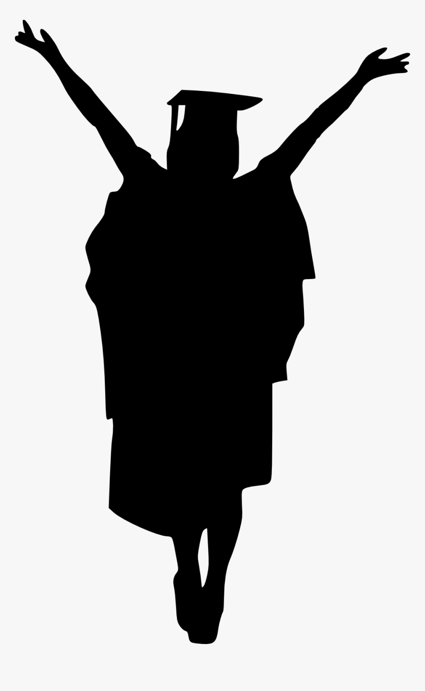 Free Png Graduation Silhouette Png - Female Graduate Silhouette Png, Transparent Png, Free Download