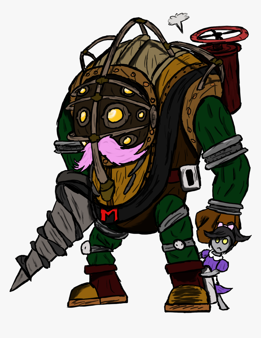 Big Daddy Png High-quality Image - Bioshock Big Daddy Drawing, Transparent Png, Free Download