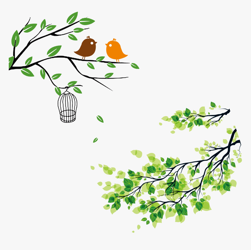 Twig Vector Clipart - Tree Branches Cartoon Transparent Background, HD Png Download, Free Download