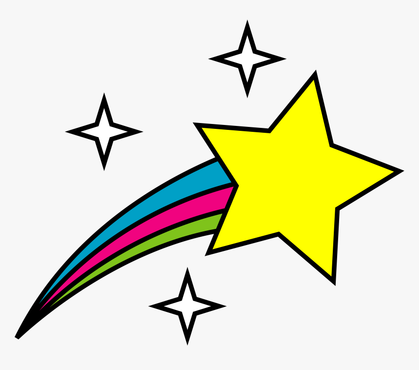 Star Drawing At Getdrawings - Shooting Star Clip Art, HD Png Download, Free Download