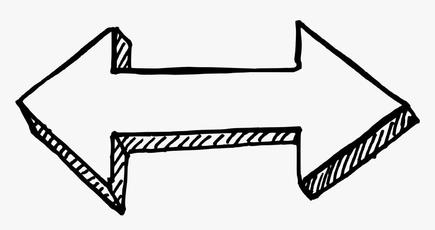 Drawn White Arrow Png, Transparent Png, Free Download