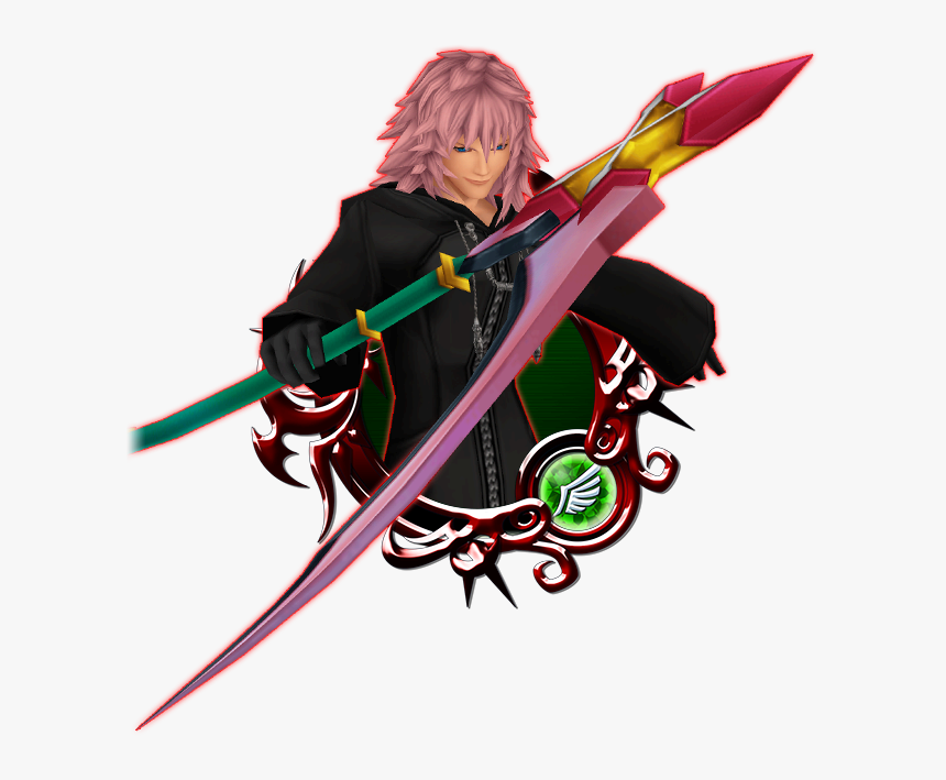 Marluxia B - Stained Glass 6 Khux, HD Png Download, Free Download