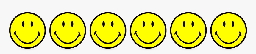Line Of Smiley Faces, HD Png Download, Free Download
