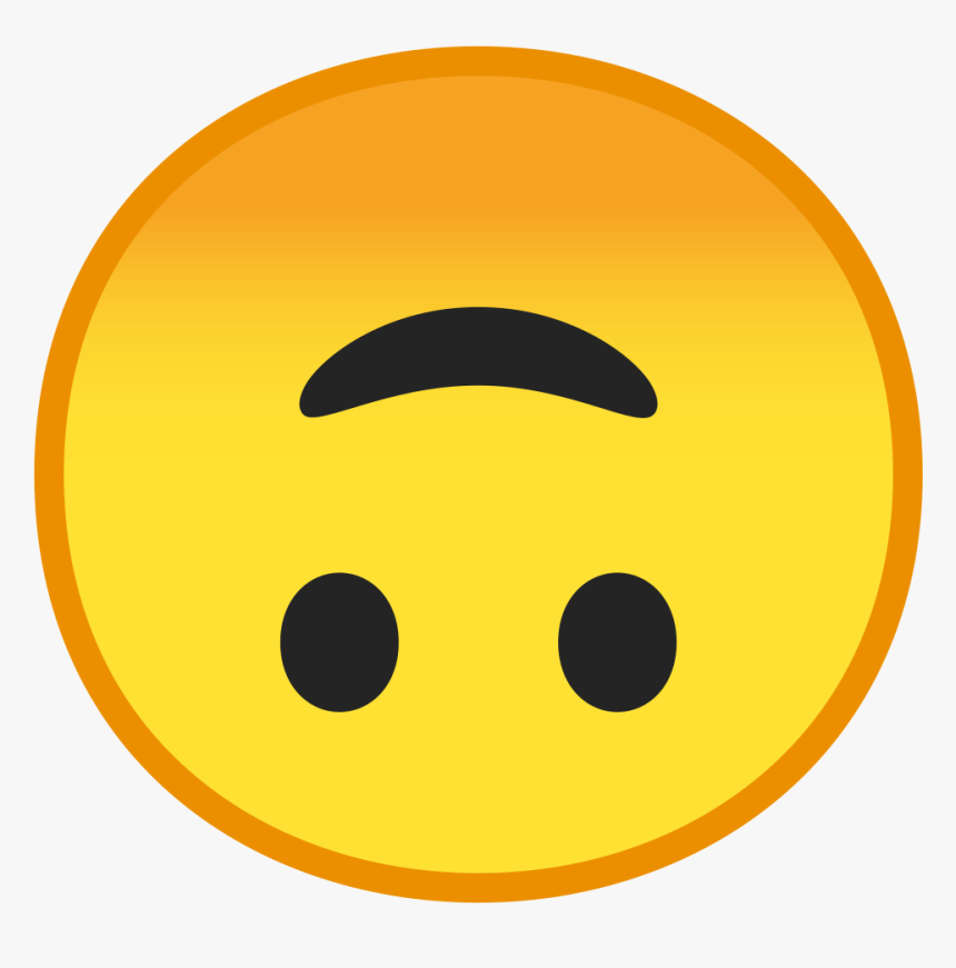 Upside Down Face Icon - Android Upside Down Smiley Face Emoji, HD Png Download, Free Download