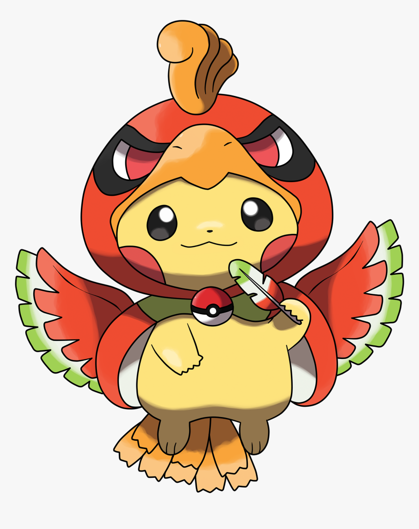 Kyoto Ho-oh Pikachu Mascot - Pikachu As Ho Oh, HD Png Download, Free Download