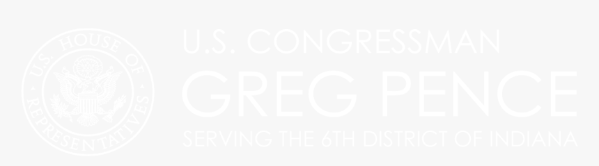 Representative Greg Pence - Johns Hopkins White Logo, HD Png Download, Free Download