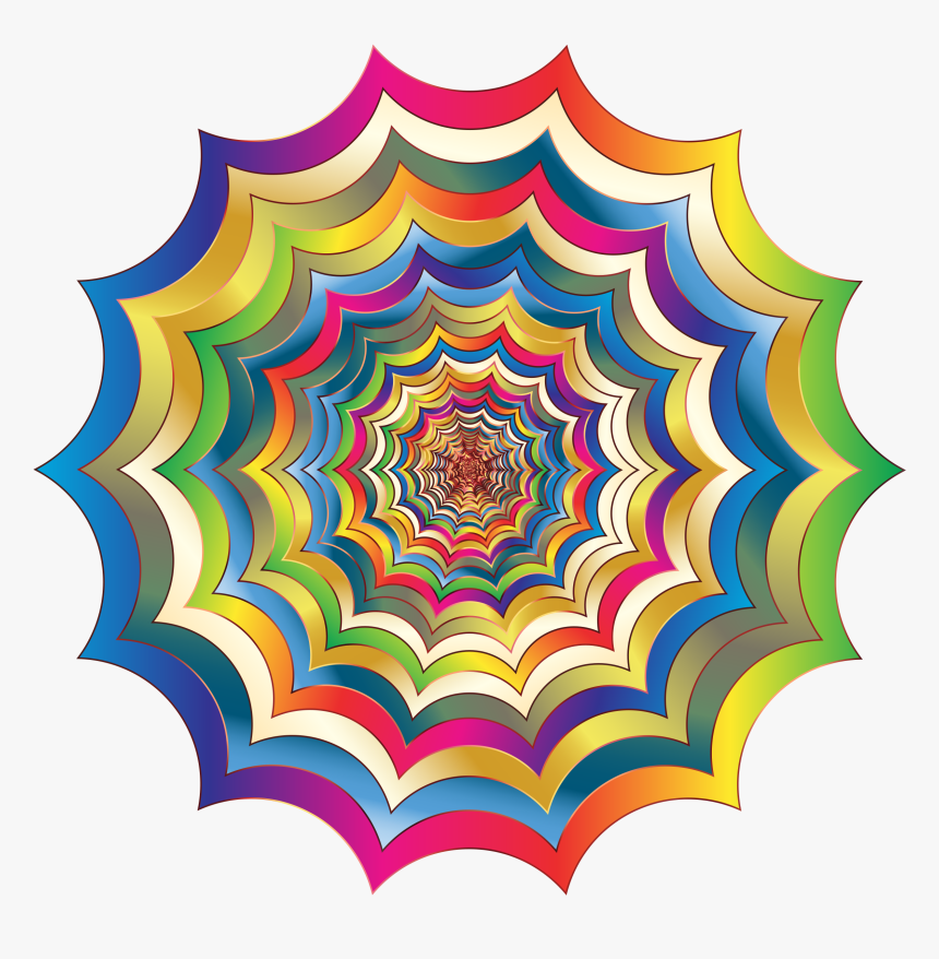 Spider Web Hypnotic Revitalized 6 Clip Arts - Color Spider Web, HD Png Download, Free Download