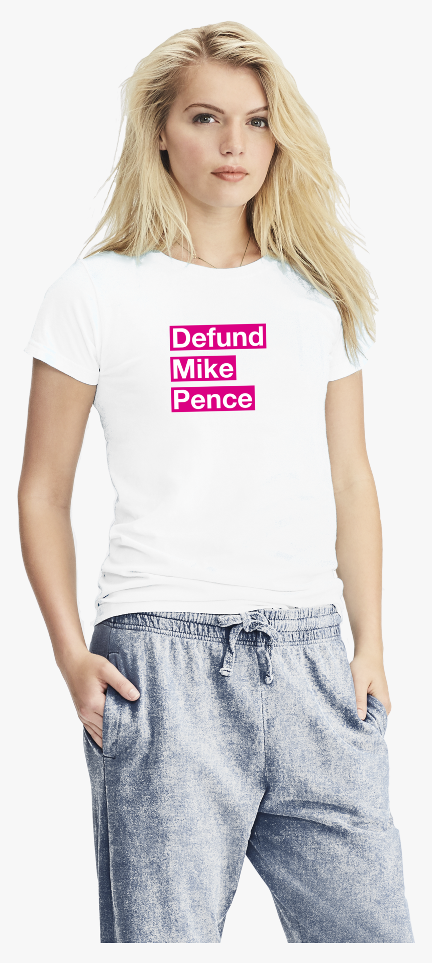 Defund Mike Pence Women"s Tee - Blond, HD Png Download, Free Download