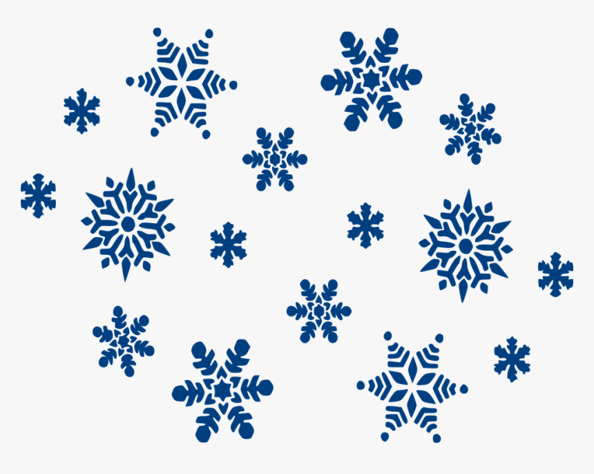 Snowflake Clipart Snow Backdrop - Clipart Of Snowflakes, HD Png Download, Free Download