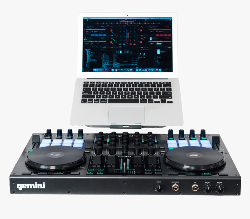 4-channel Virtual Dj Controller - Gemini G2v Dj Controller, HD Png Download, Free Download