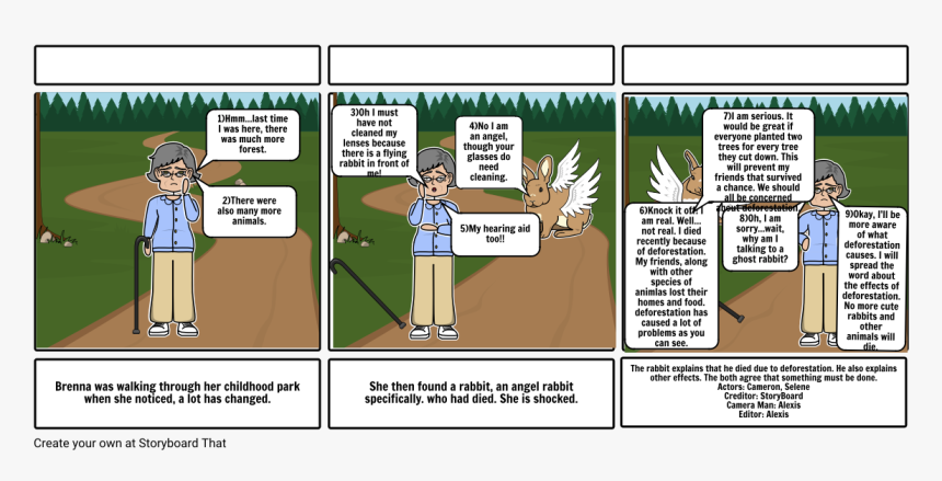 Funny Storyboards About Deforestation, HD Png Download, Free Download