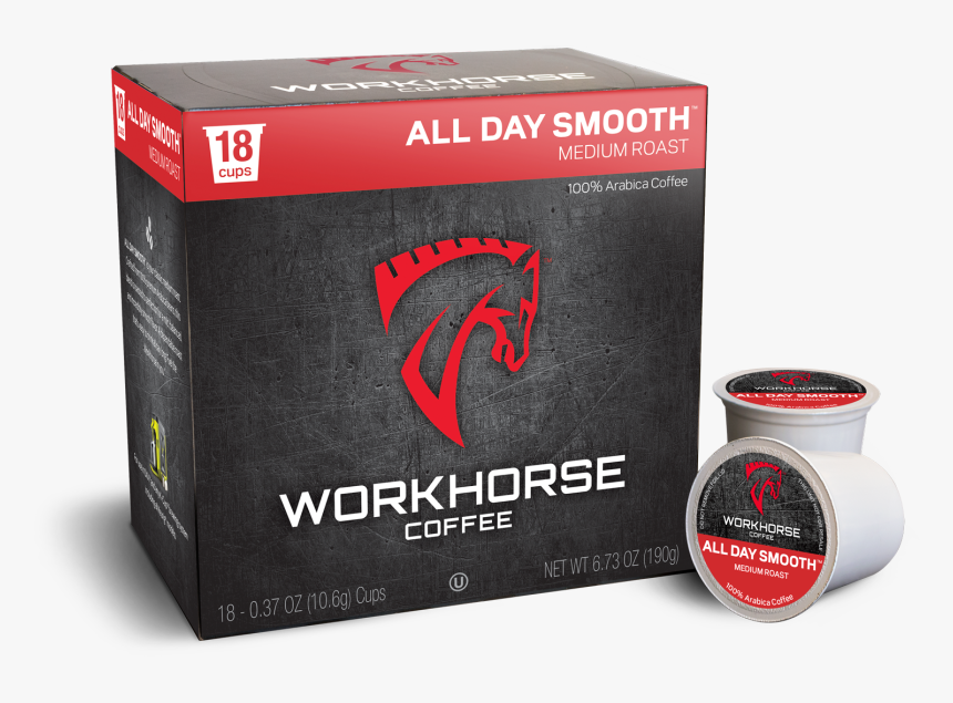 Workhorse Coffee Pods All Day Smooth Medium Roast - Coffee, HD Png Download, Free Download