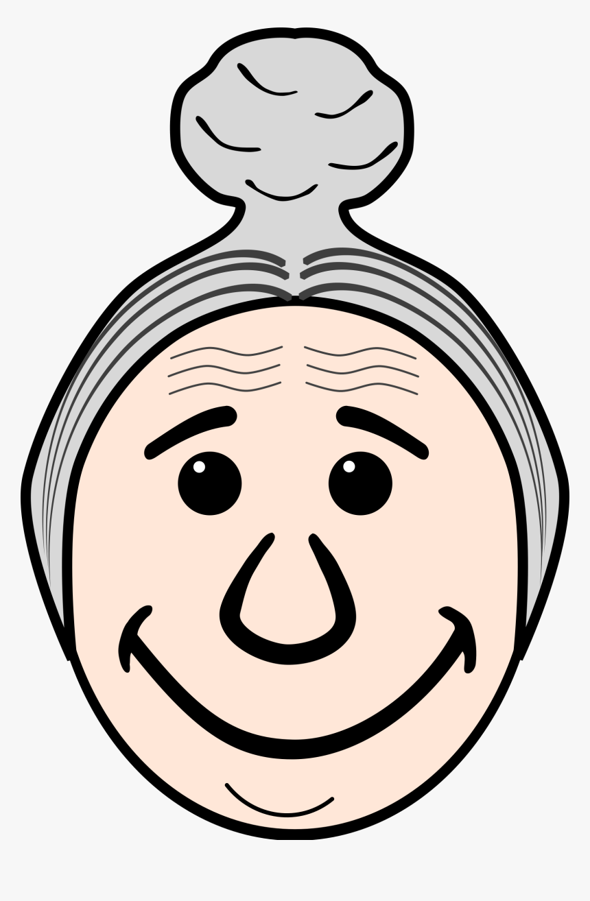 Grandmother Frames Illustrations Hd - Grandmother Face Clip Art, HD Png Download, Free Download