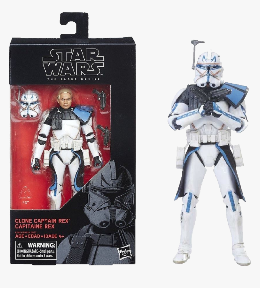 New In Stock Star Wars The Black Series Clone Captain - Clone Captain Rex Black Series, HD Png Download, Free Download