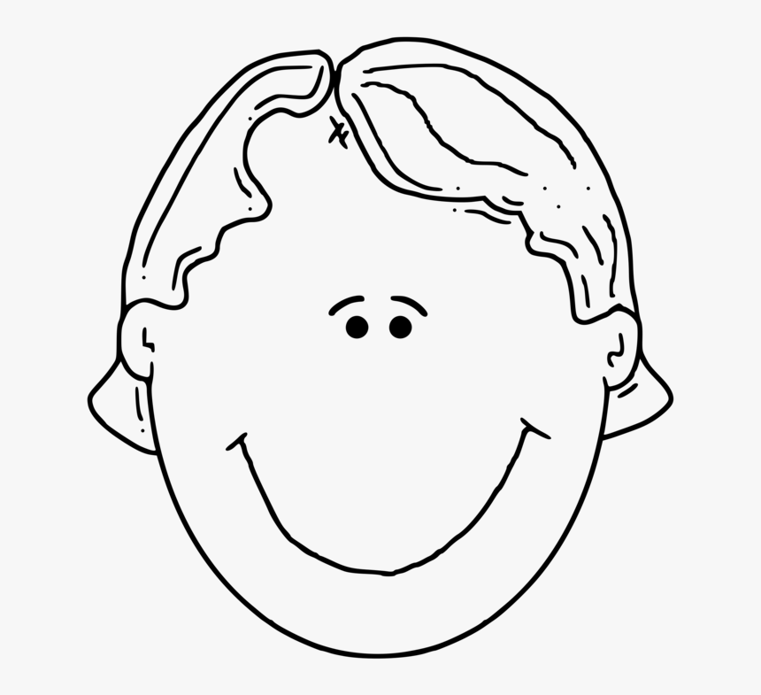 Face Drawing Child Human Head - Face To Draw Clipart, HD Png Download, Free Download