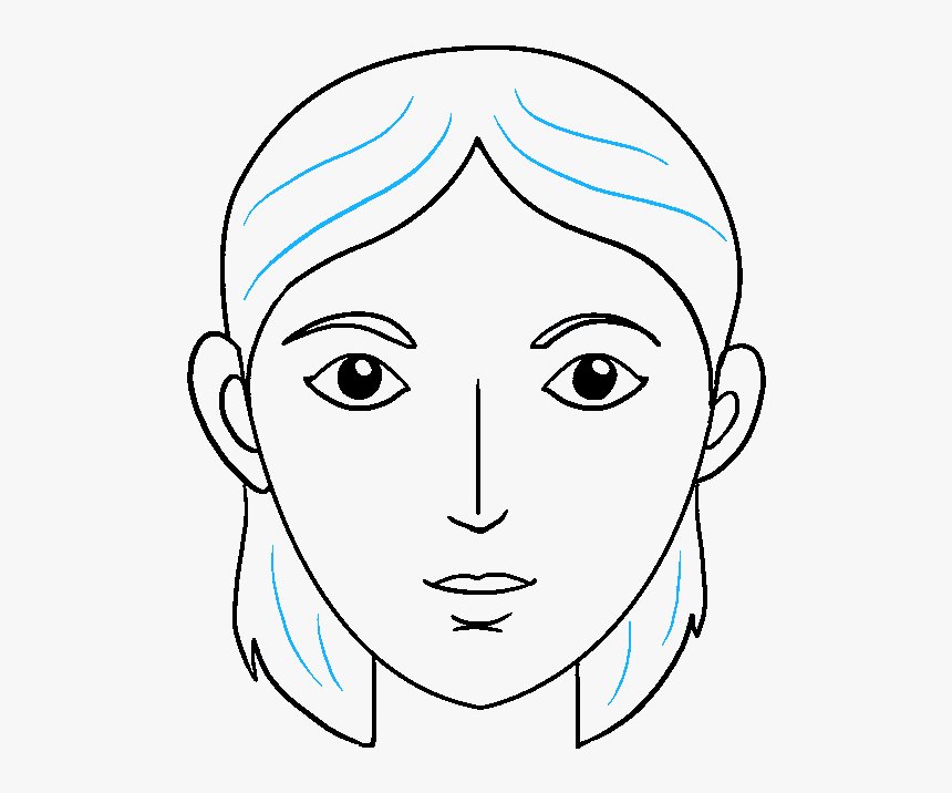 How To Draw Face - Sketch, HD Png Download, Free Download