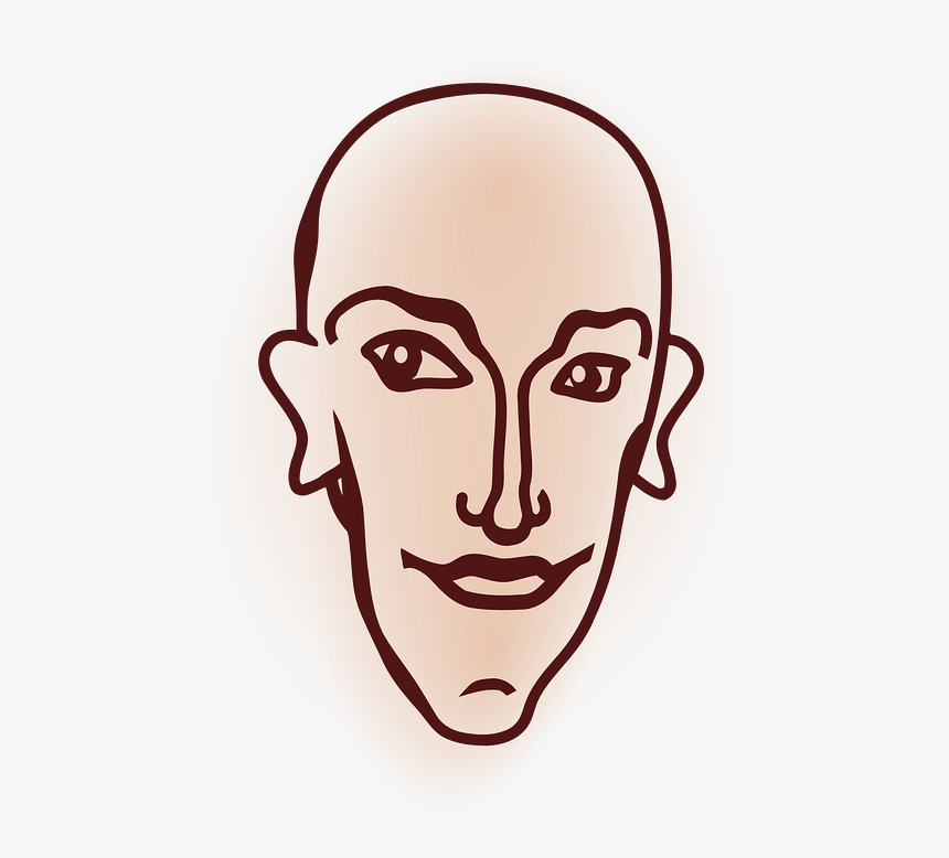 Head, Human, Face, Person, Adult, Man, Bald, Male - Kepala Manusia, HD Png Download, Free Download