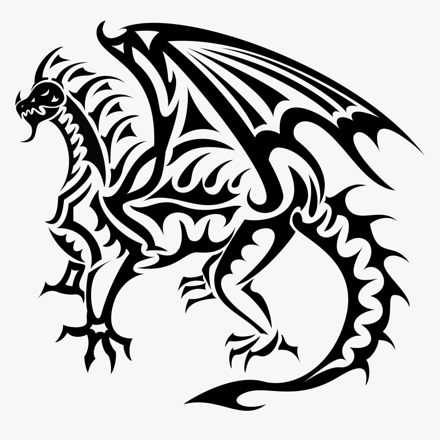 Dragon Clip Art - Vector De Un Dragon, HD Png Download, Free Download