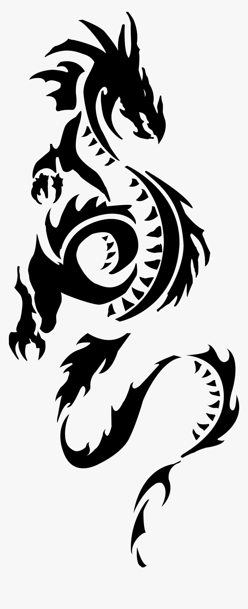 Dragon Vector Png - Dragon Drawing Png, Transparent Png - kindpng