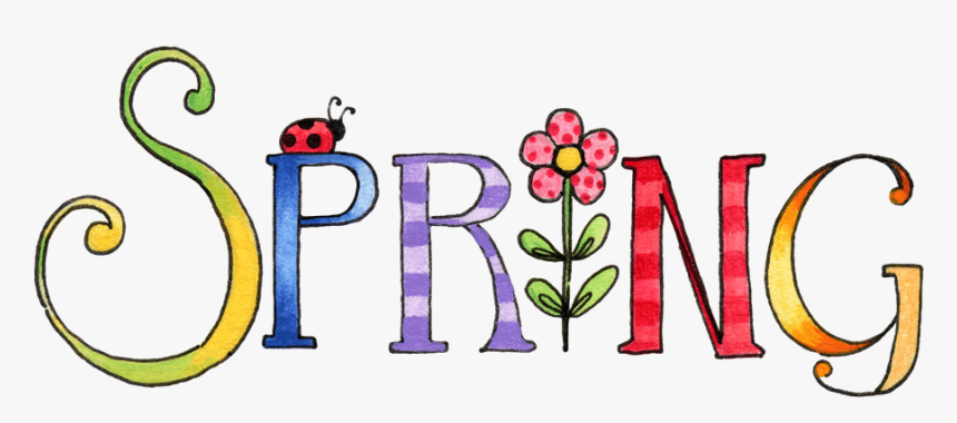 Transparent Springtime Png - Spring Word Clipart, Png Download, Free Download