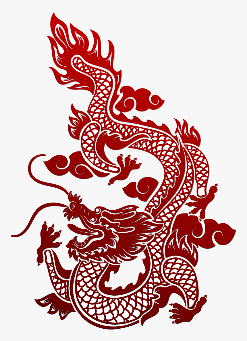 Asian Vector Dragon Frame - Chinese Dragon Transparent Background, HD Png Download, Free Download