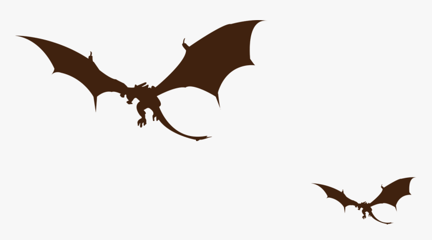 Dragon, Fantasy, Black, Mythology, Monster, Design - Dragon Silhouette No Background, HD Png Download, Free Download