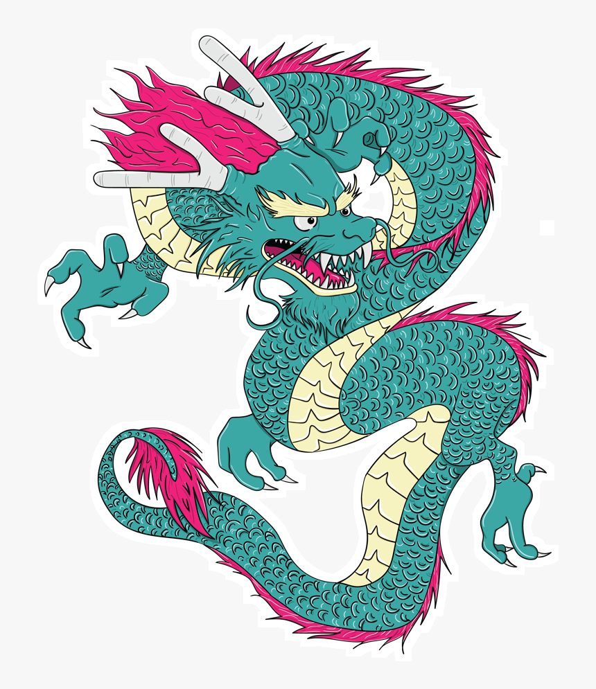 Adesivo Dragon Vector De Karina Takarana - Illustration, HD Png Download, Free Download