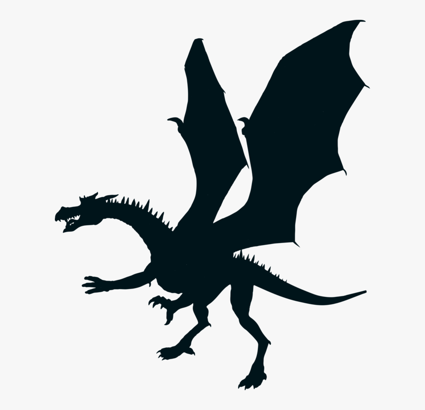 Silhouette,beak,dragon - Dragon Clipart, HD Png Download, Free Download