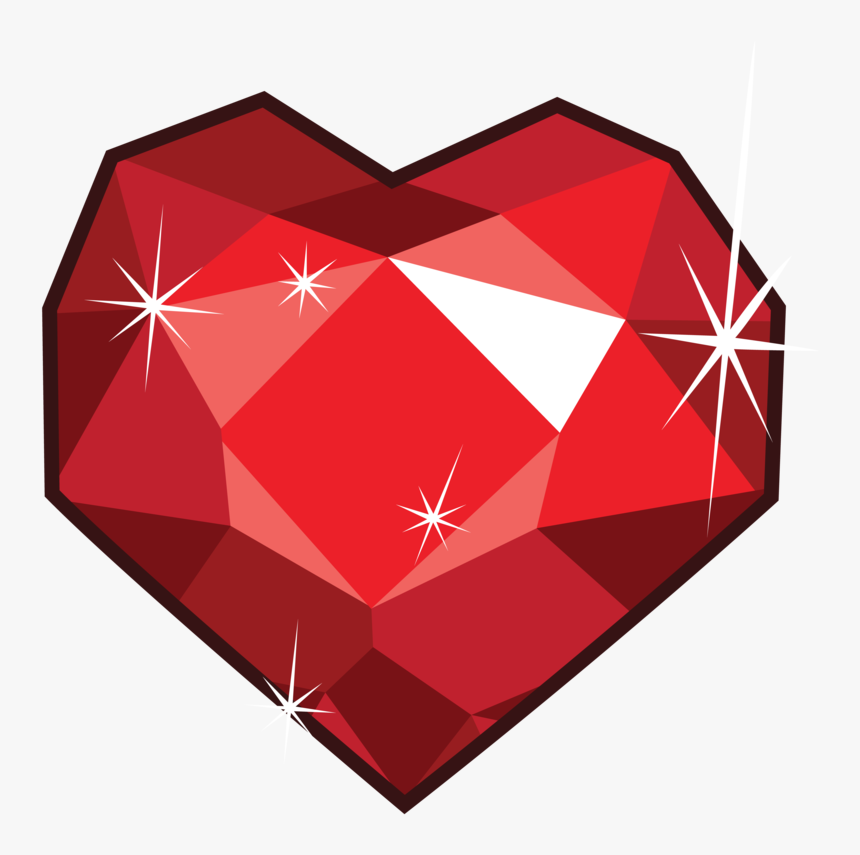 Transparent Fire Heart Png - Ruby Gem Transparent Png, Png Download, Free Download