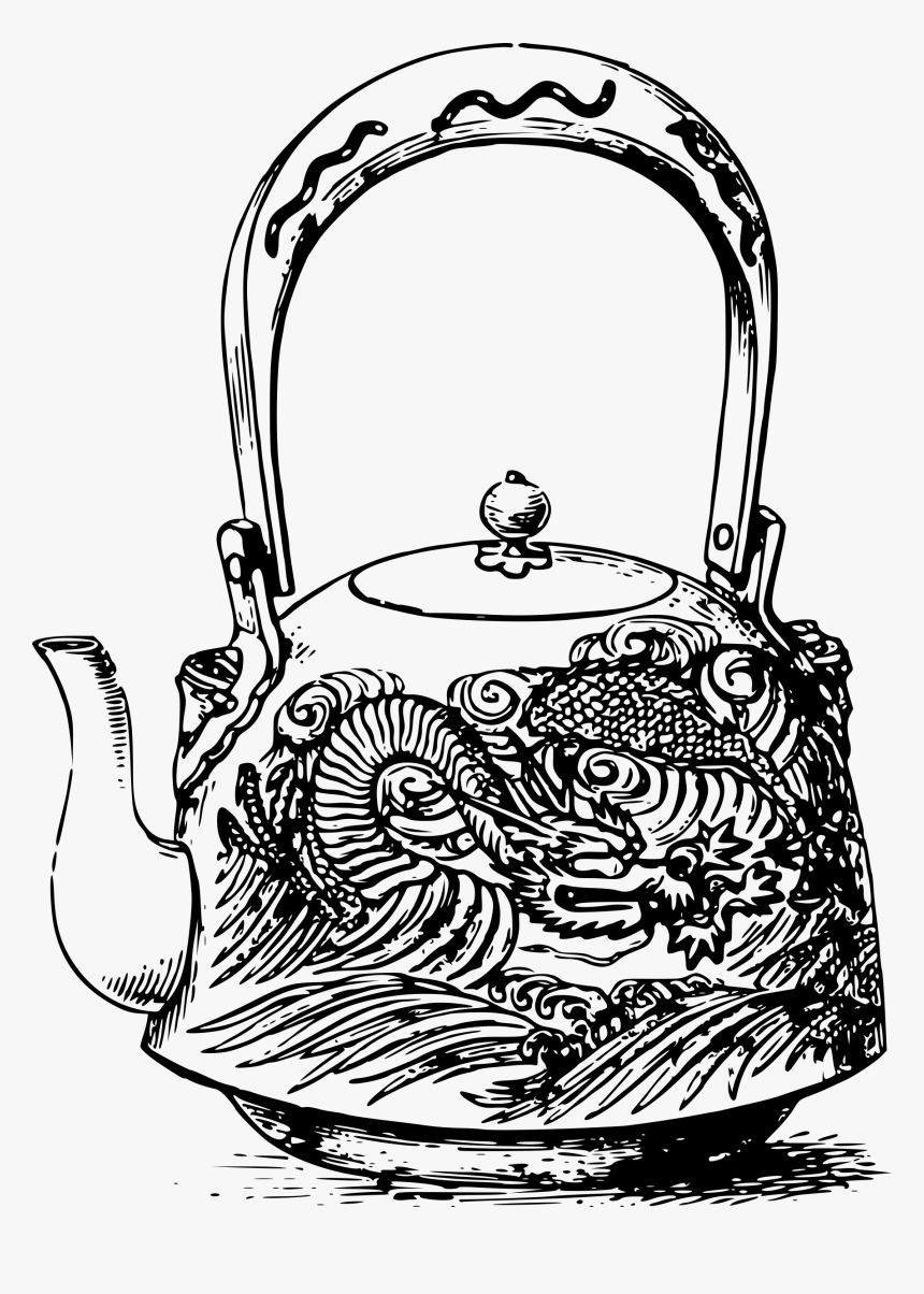 Japanese Dragon Teapot - Tea Pot Clip Art, HD Png Download, Free Download