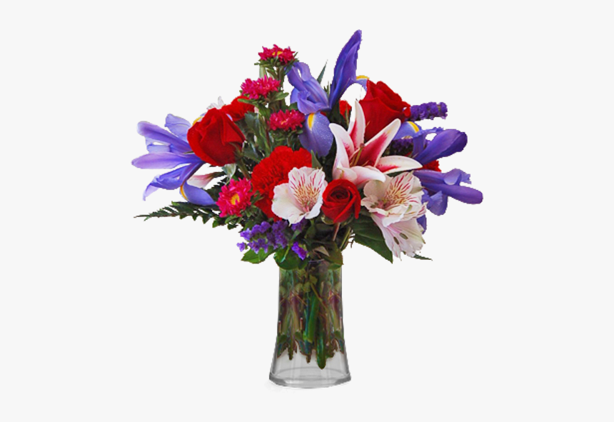 Purple Flowers In Vase, HD Png Download, Free Download