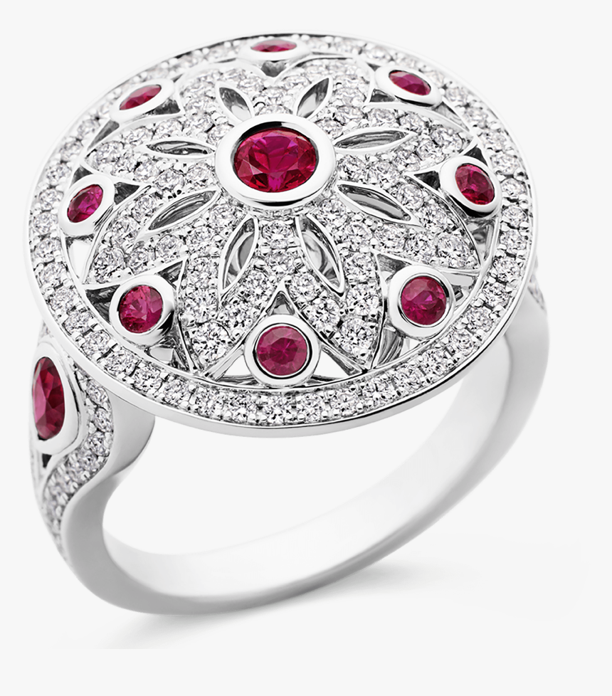 Photo Of Ruby And Diamond Ring - Pre-engagement Ring, HD Png Download, Free Download