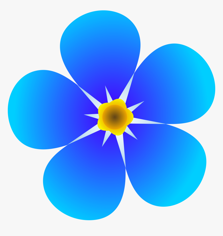 Sping Flower Cliparts - Dementia Forget Me Not Flower, HD Png Download, Free Download