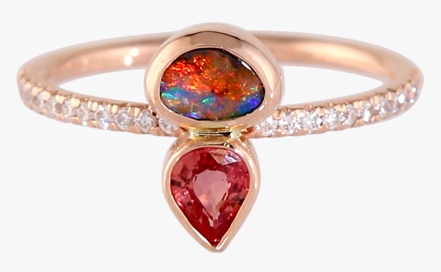 Opal & Ruby Ring"
 Class= - Engagement Ring, HD Png Download, Free Download