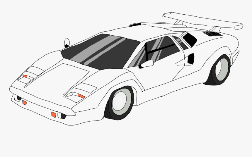 #lamborghini #countach #draw #drawing #drawn #digitalart - Lamborghini Countach Png, Transparent Png, Free Download