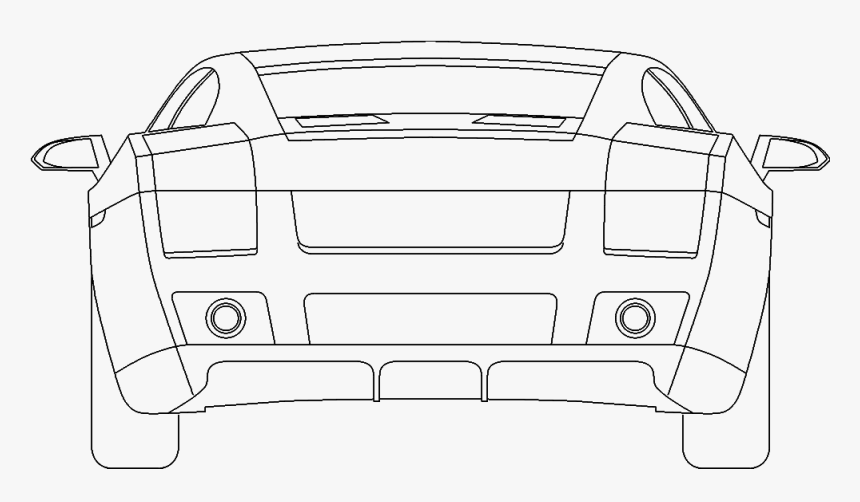 Lamborghini Gallardo Rear3d View"
 Class="mw 100 Mh - Line Art, HD Png Download, Free Download