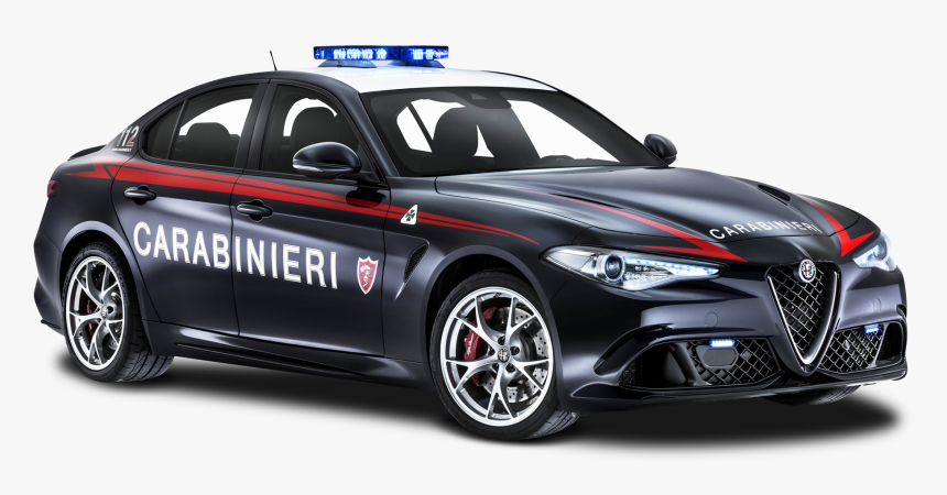 Police Car Png - Alfa Romeo 4c Police Car, Transparent Png, Free Download