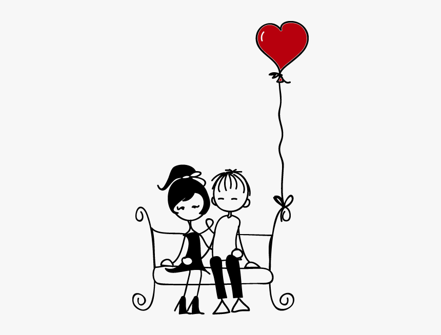 enamorados #amor #freetoedit - Dibujos De Parejas Png, Transparent Png -  kindpng