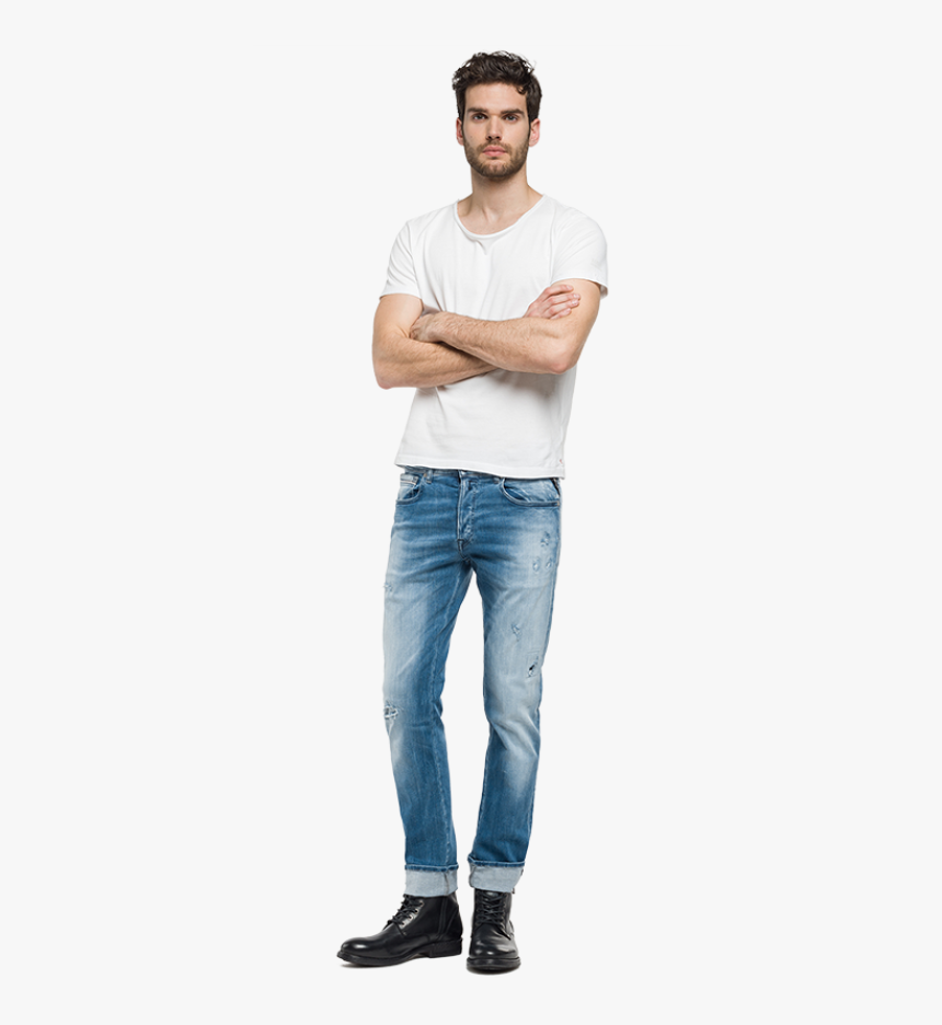 Download Person Standing Png - Man In Jeans Png, Transparent Png - kindpng
