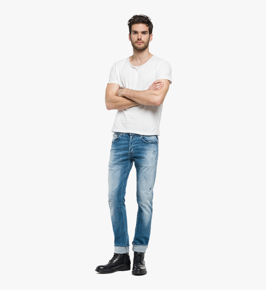 Download Person Standing Png - Man In Jeans Png, Transparent Png, Free Download