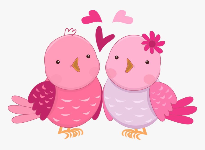 Clipart Wedding Pink - Imagens De Passarinhos Rosa, HD Png Download, Free Download