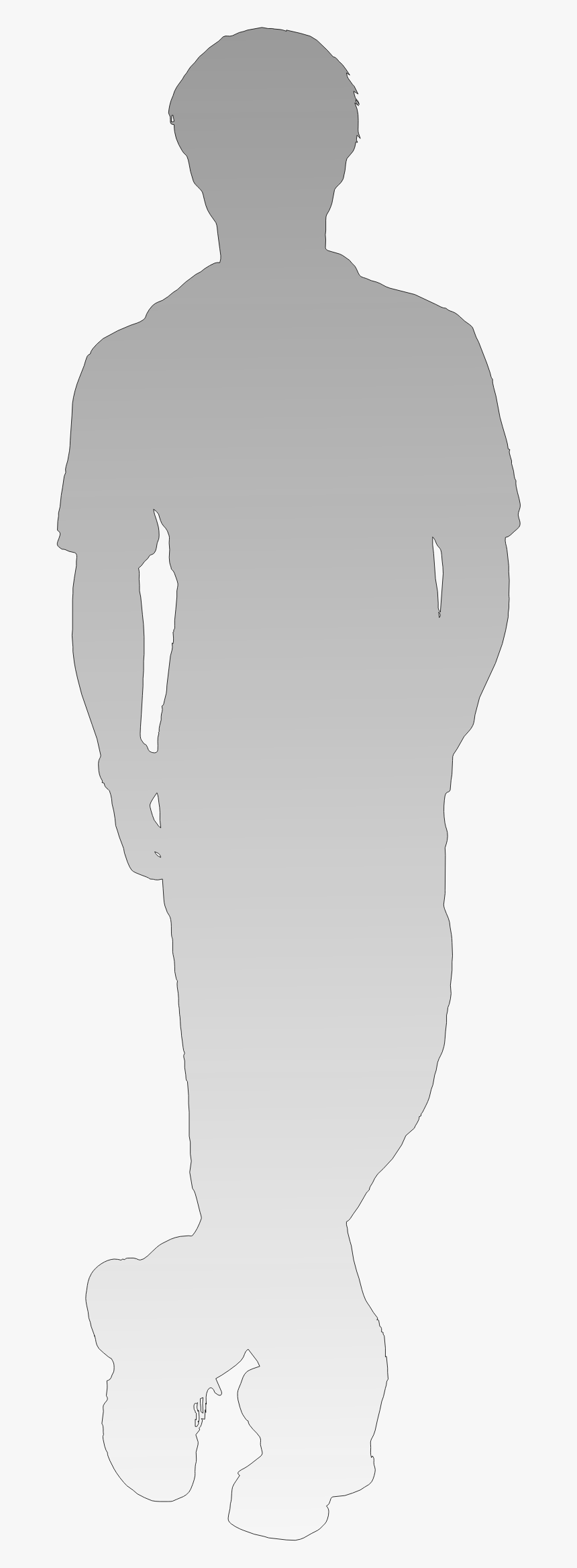 Shadow Of Person - Man White Shadow Png, Transparent Png, Free Download