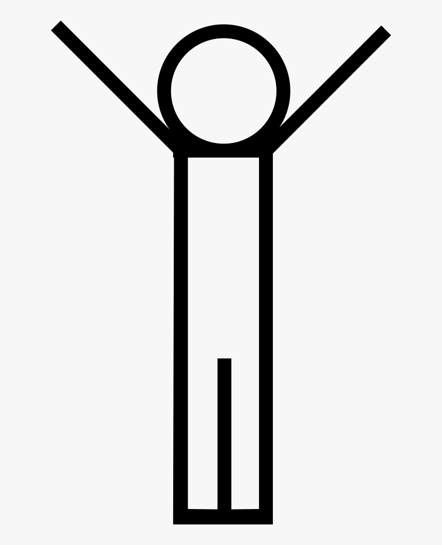 Person Standing With Arms Up - Icon A Person, HD Png Download, Free Download